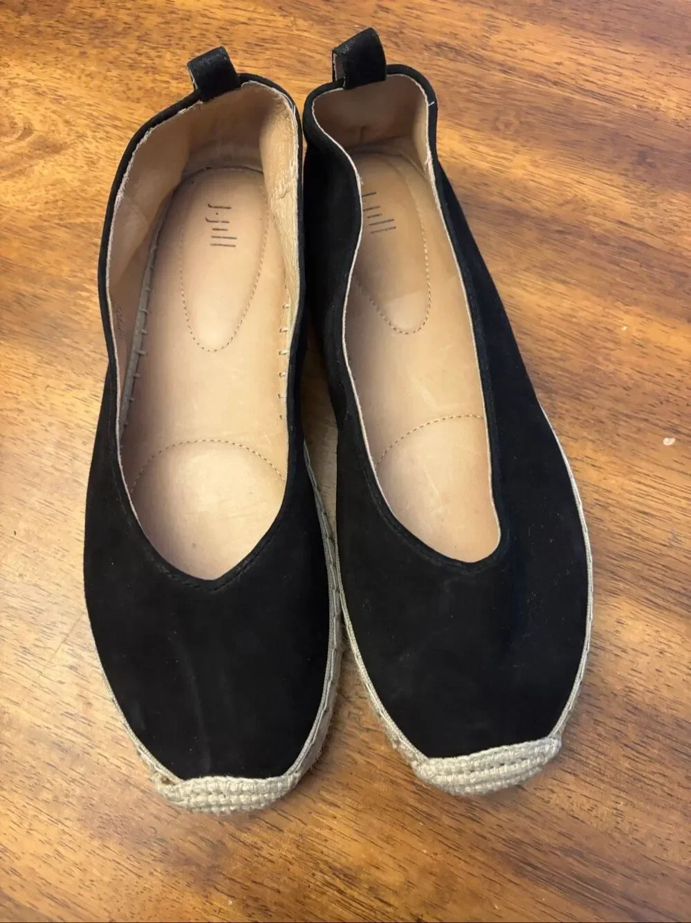 Leather espadrilles by J. Jill